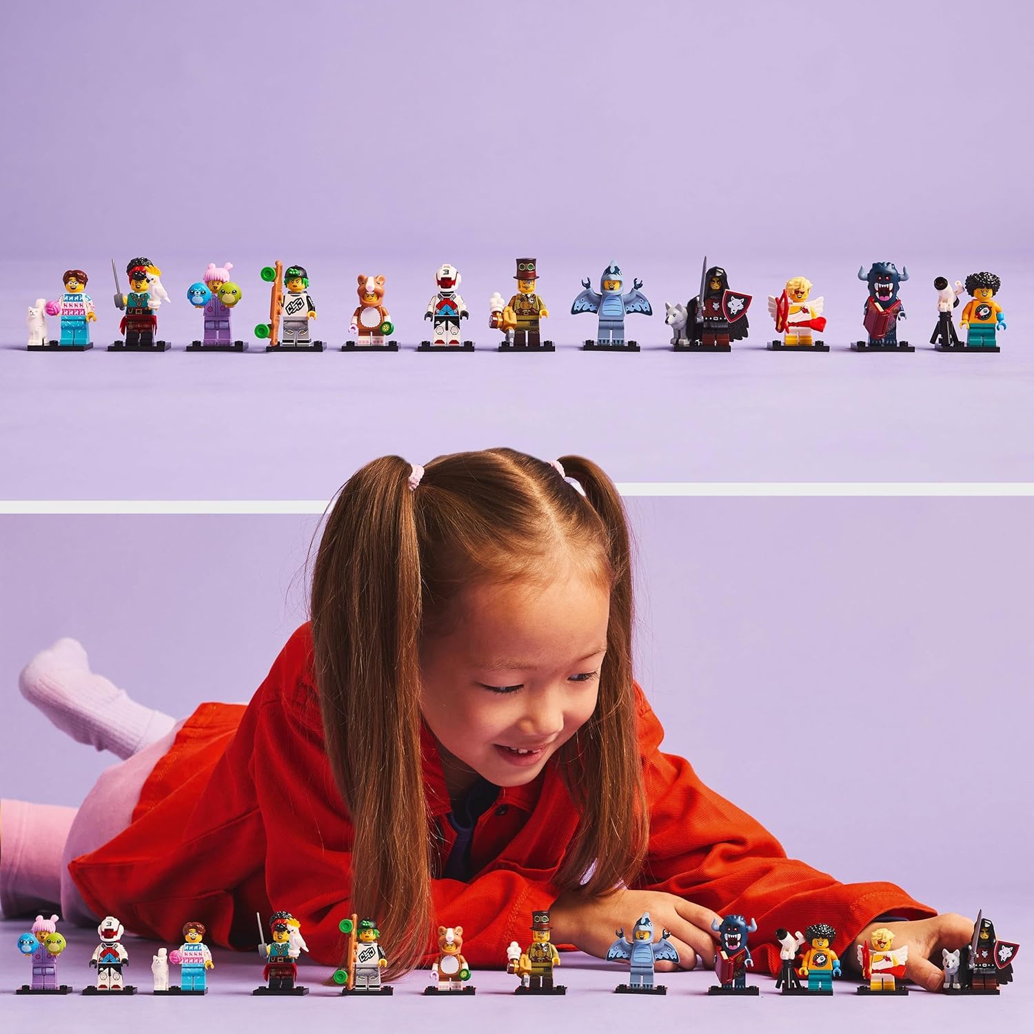 LEGO Minifigures Series 27 Mystery Box, Get 1 of 12 Collectible Figures incl. Cupid, Pterodactyl, Jetpack Racer & More - Toys for 5+ Year Old Boys and Girls 71048