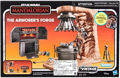 Star Wars The Vintage Collection The Armorer’s Forge, The Mandalorian 3.75 Inch Collectible Playset with Action Figure