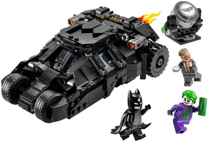 LEGO DC Batman: Batman Tumbler vs. Two-Face & The Joker - Batmobile Car Toy with 3 Minifigures - Super Hero Set - Gift for 8 Plus Year Old Boys, Girls and Dark Knight Fans 76303