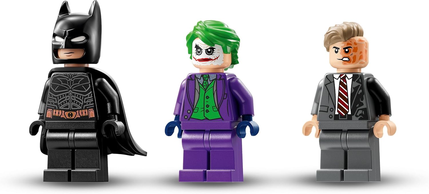 LEGO DC Batman: Batman Tumbler vs. Two-Face & The Joker - Batmobile Car Toy with 3 Minifigures - Super Hero Set - Gift for 8 Plus Year Old Boys, Girls and Dark Knight Fans 76303