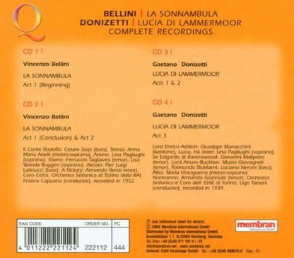 La Sonnambula, Lucia Di Lammermoor
