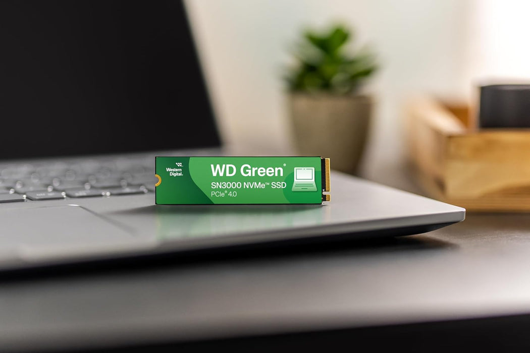 Western Digital 1TB WD Green SN3000 NVMe Internal SSD - Solid State Drive - Gen4 PCIe, M.2 2280, Up to 5,000 MB/s - WDS100T4G0E