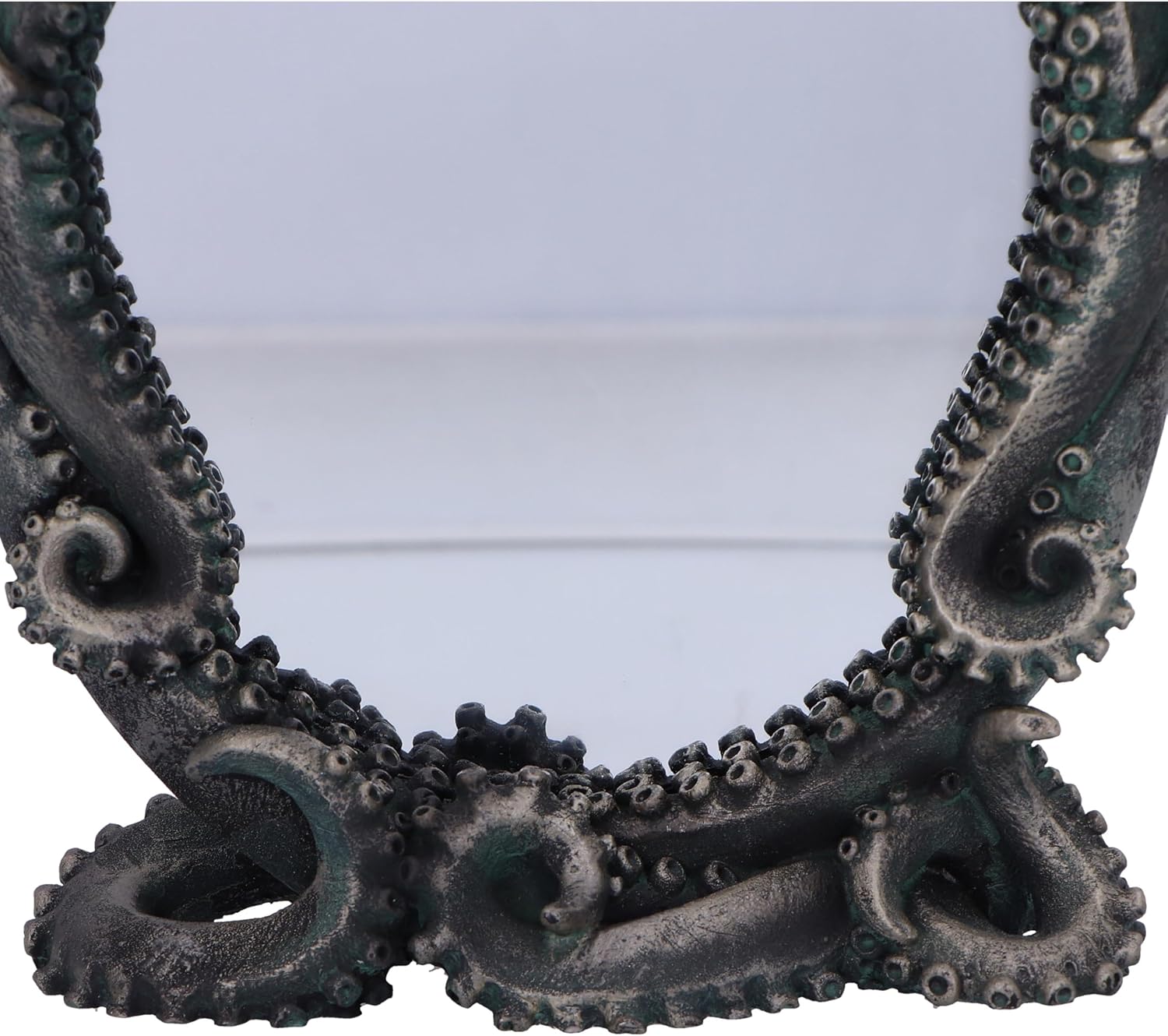 Nemesis Now Cthulhu's Reflection Cthulhu Mirror 25cm, Resin, Silver, Cthulhu Tabletop Mirror, Cast in the Finest Resin, Expertly Hand-Painted