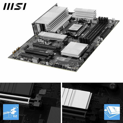 MSI PRO B850-P WIFI Motherboard, ATX - Supports AMD Ryzen 9000/8000 / 7000 Processors, AM5 - DDR5 Memory Boost (8200+ MT/s OC), PCIe 5.0 x16 & 4.0 x16, M.2 Gen5, Wi-Fi 7, 5G LAN