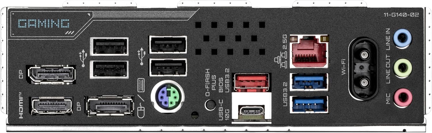GIGABYTE B850M GAMING X WIFI6E Motherboard - AMD Ryzen 9000 Series CPUs, 10+2+2 Phases Digital VRM, up to 8200MHz DDR5 (OC), 1xPCIe 5.0 + 1xPCIe 4.0 M.2, 2.5LAN, WIFI 6E, USB 3.2 Gen 2