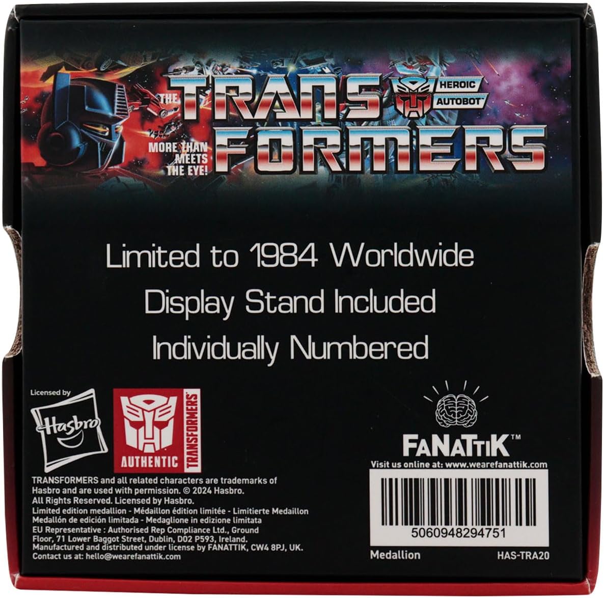 Transformers Medaille 40th Anniversary Autobot Edi