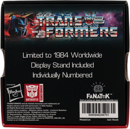 Transformers Medaille 40th Anniversary Autobot Edi