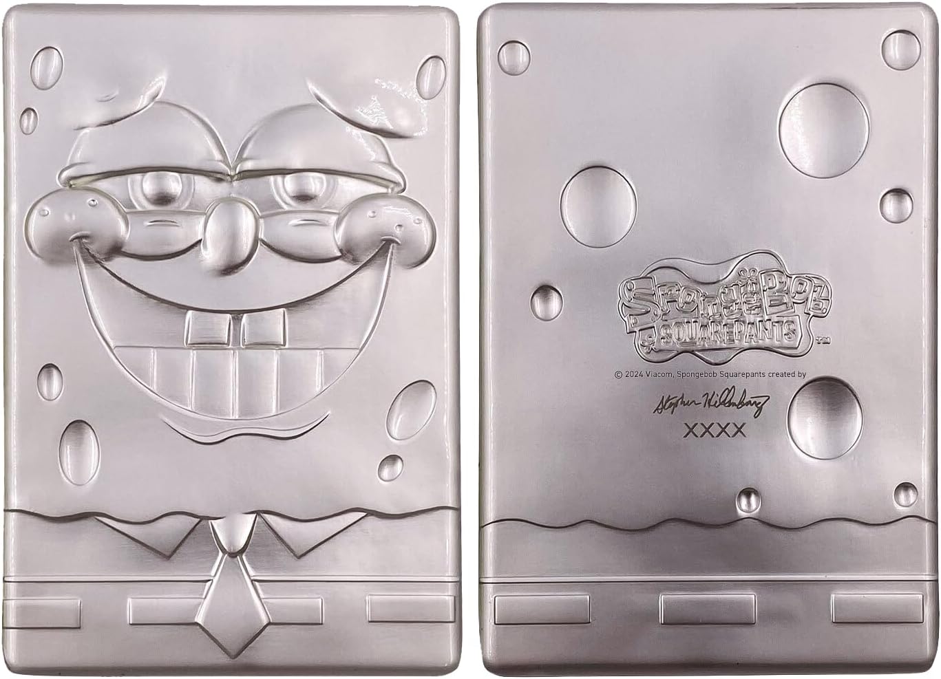 FaNaTtik SpongeBob SquarePants 25th Anniversary .999 Silver Plated Metal Ingot