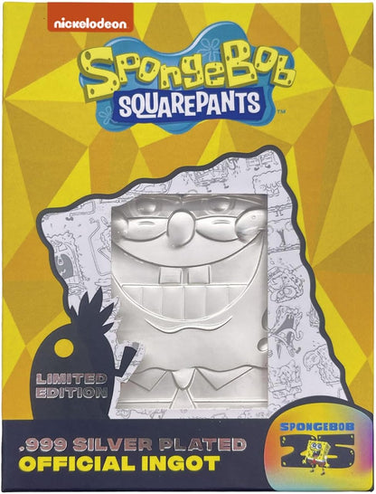 FaNaTtik SpongeBob SquarePants 25th Anniversary .999 Silver Plated Metal Ingot