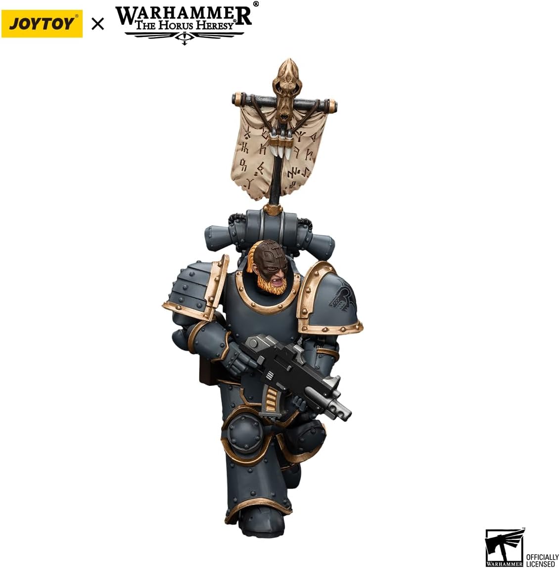 JoytToy Warhammer 40k: Space Wolves Slayer Pack with Legion Vexilla 1:18 Scale Action Figure