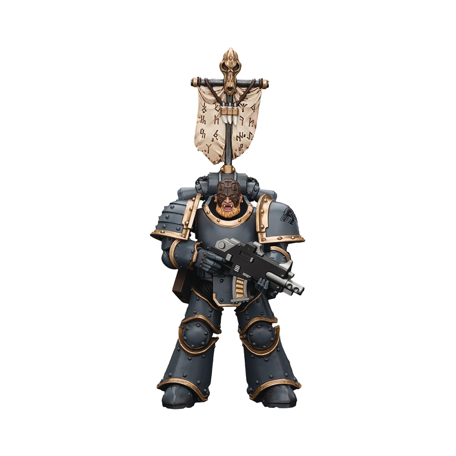 JoytToy Warhammer 40k: Space Wolves Slayer Pack with Legion Vexilla 1:18 Scale Action Figure