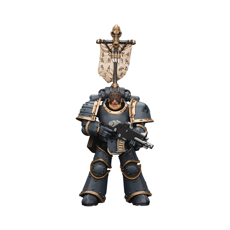JoytToy Warhammer 40k: Space Wolves Slayer Pack with Legion Vexilla 1:18 Scale Action Figure