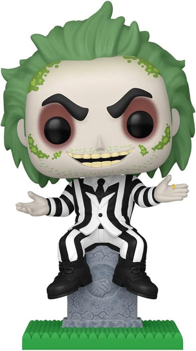 Funko POP! Plus: Beetlejuice - Beetlejuice With Tombstone - Collectable Vinyl Figure - Gift Idea - Official Merchandise - Toys for Kids & Adults - Movies Fans - Model Figure for Collectors