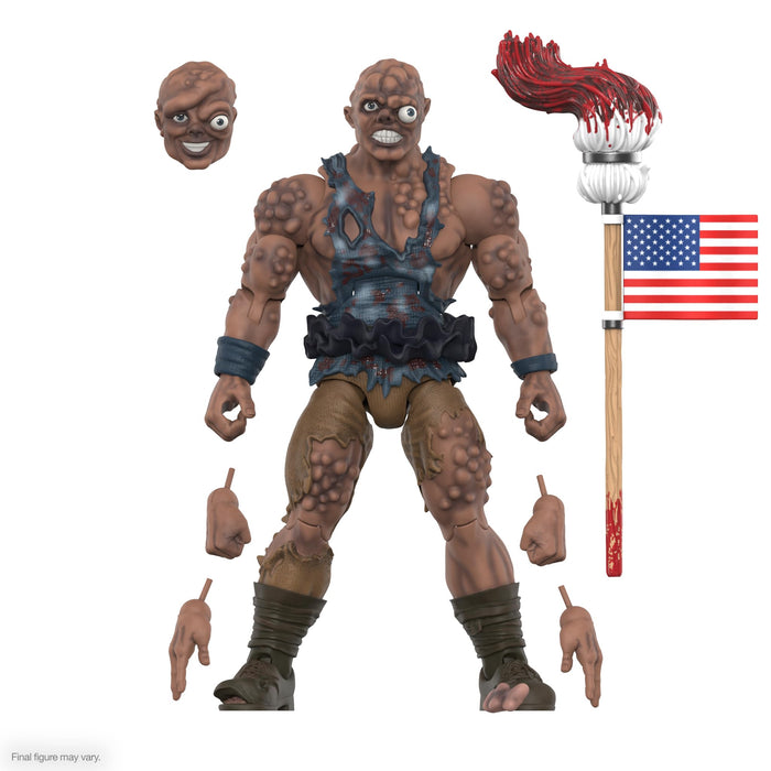 Super7 ULTIMATES! Toxic Avenger (Movie Version) - 7" Toxic Avenger Action Figure with Accessories Classic Cartoon Collectibles and Retro Toys