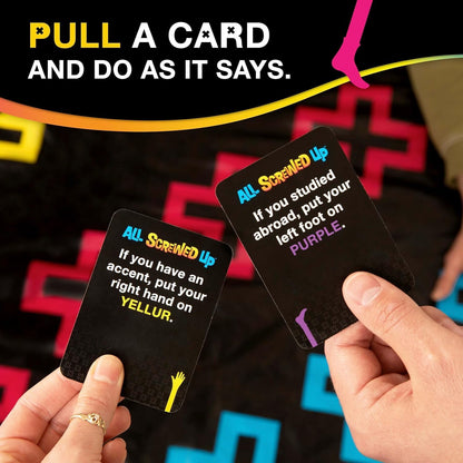 WHAT DO YOU MEME? All Screwed Up, The Adults-Only Twister Game of Tangles and Turns, Fun Active Party Game, Ideal for Ages 17+