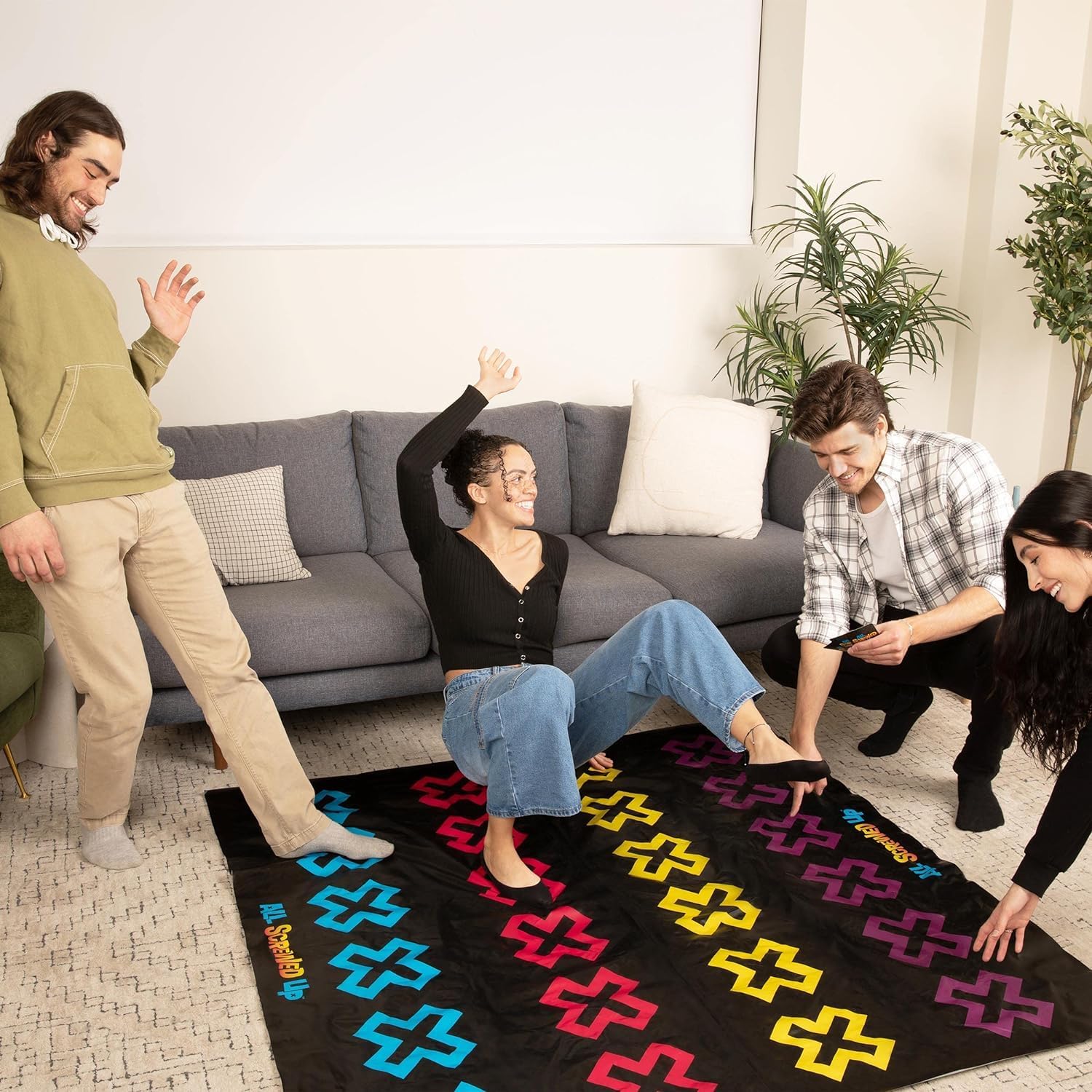 WHAT DO YOU MEME? All Screwed Up, The Adults-Only Twister Game of Tangles and Turns, Fun Active Party Game, Ideal for Ages 17+