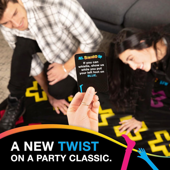 WHAT DO YOU MEME? All Screwed Up, The Adults-Only Twister Game of Tangles and Turns, Fun Active Party Game, Ideal for Ages 17+