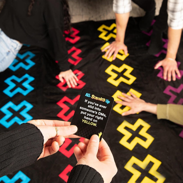 WHAT DO YOU MEME? All Screwed Up, The Adults-Only Twister Game of Tangles and Turns, Fun Active Party Game, Ideal for Ages 17+