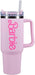 Barbie Official Licensed Pink Logo H2O Bottle, Quencher Stainless Steel Vacuum Insulated Tumbler with Lid and Straw for Water, Iced Tea or Coffee | Paladone