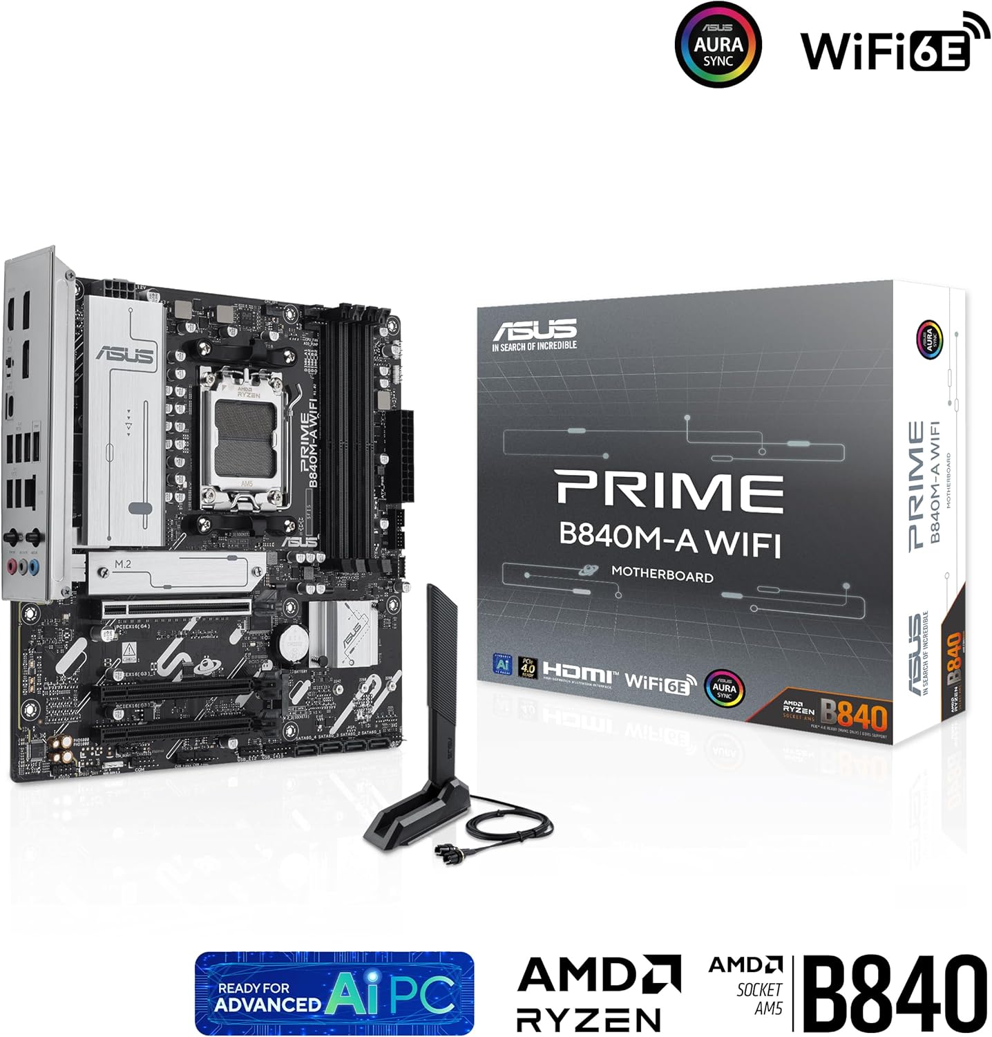 ASUS PRIME B840M-A WIFI (AM5/B850//Micro ATX