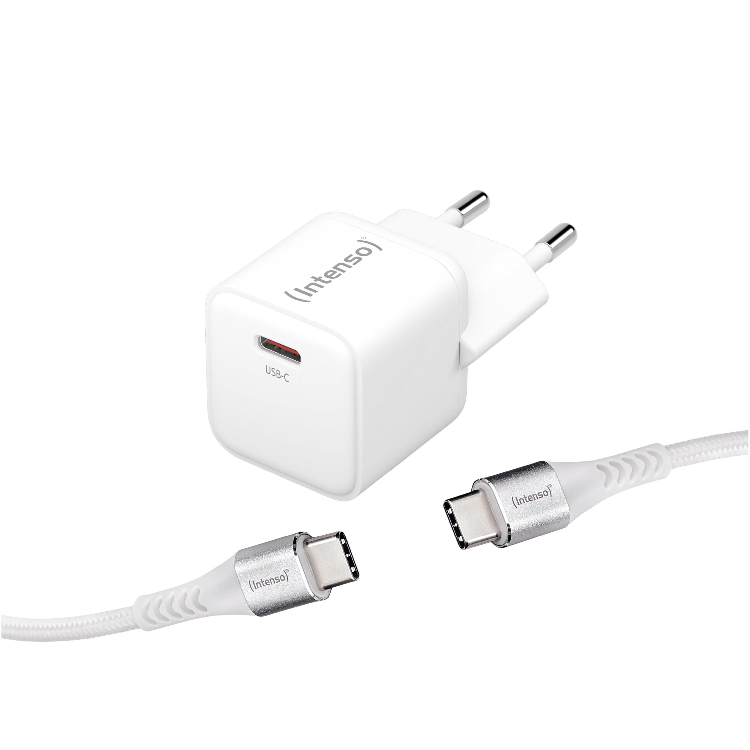 Intenso W30C + C315C 7803042 USB Charger Indoor Output Current Max. 3A 1 x USB-C® GaN, USB Power Delivery (USB-PD