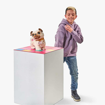 Pets Alive Zuru 9521 – Poppy The Booty Shakin’ Pug, Plush Toy Pug Shakes Her Head and Bottom, Turns and Plays 3 Lovely Songs.