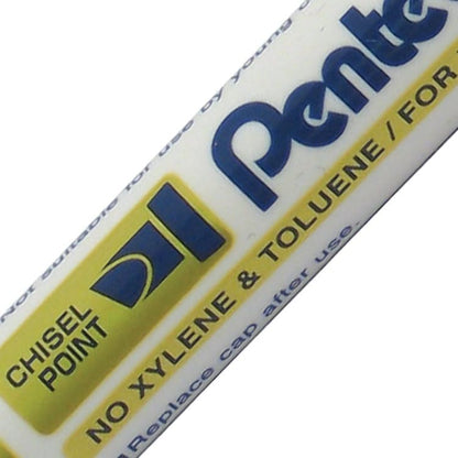 Pentel 4.5mm Chisel Tip White Board Marker - Blue (Pack of 12), MW86-CE