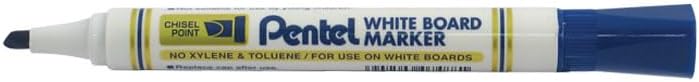 Pentel 4.5mm Chisel Tip White Board Marker - Blue (Pack of 12), MW86-CE