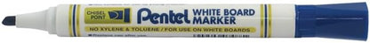 Pentel 4.5mm Chisel Tip White Board Marker - Blue (Pack of 12), MW86-CE