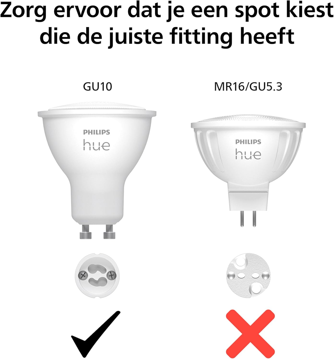 Philips Hue GU10 – Smart Spotlight – (2-Pack) White and Colour Ambiance