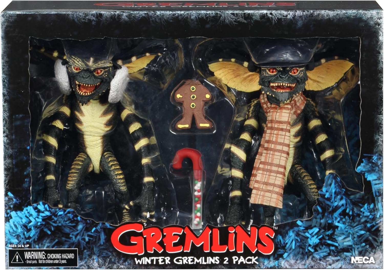 NECA Collectible 2-Pack Gremlins 2-7" Scale Action Figures - Christmas Carol Winter Scene Two