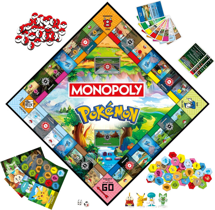 Monopoly Pokémon Edition Board Game - English Version