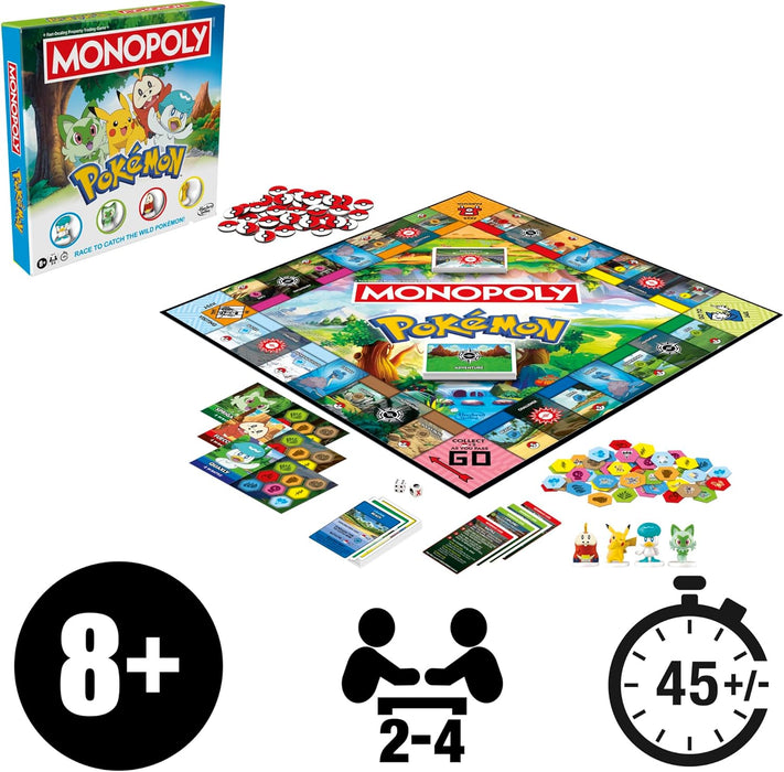 Monopoly Pokémon Edition Board Game - English Version