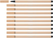 Premium viltstift - STABILO Pen 68-10 stuks - nude