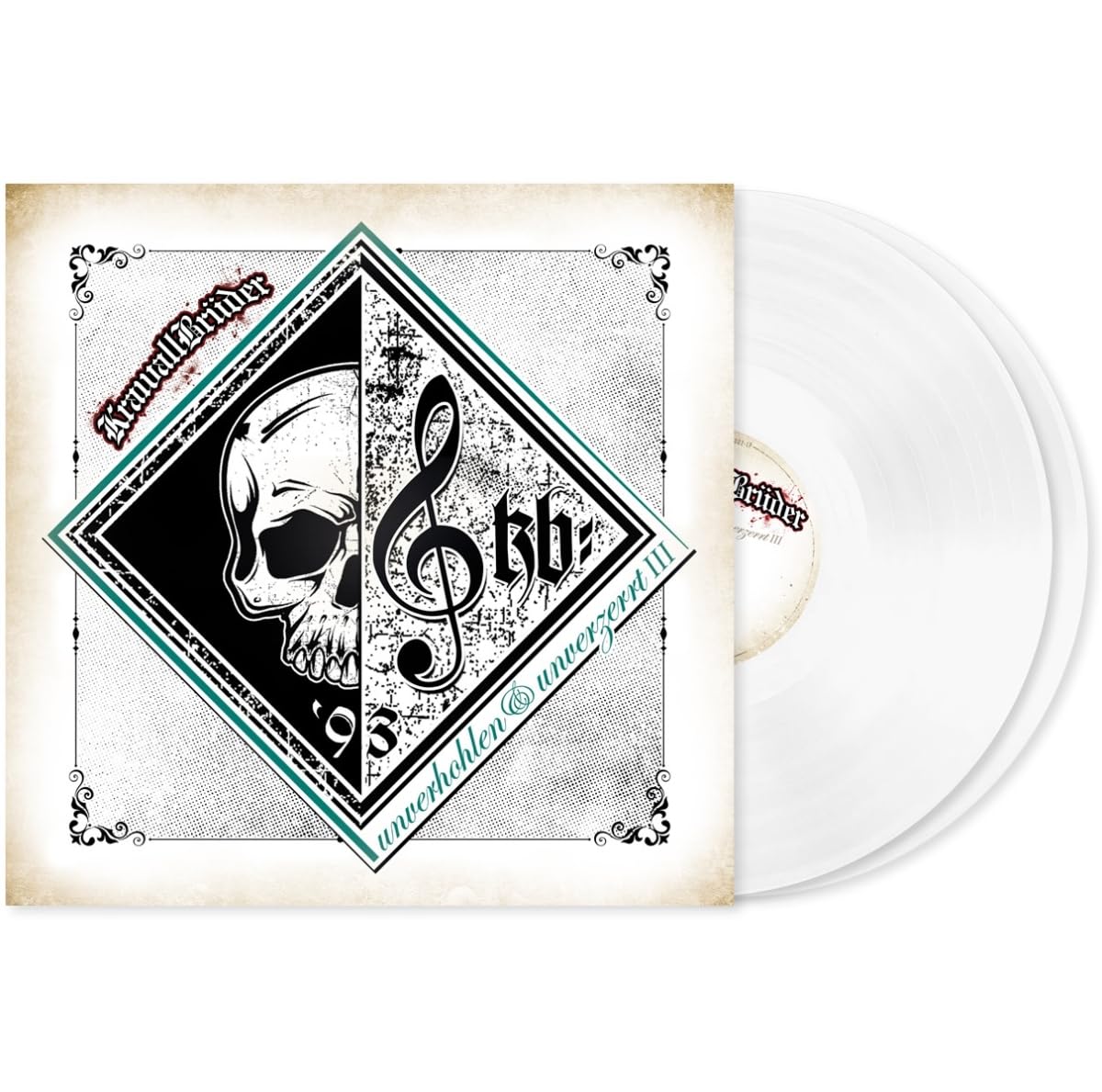 Unverhohlen & unverzerrt III (Doppel-LP im Gatefoldcover (inside out), weisses Vinyl, limitiert auf 500 Exemplare