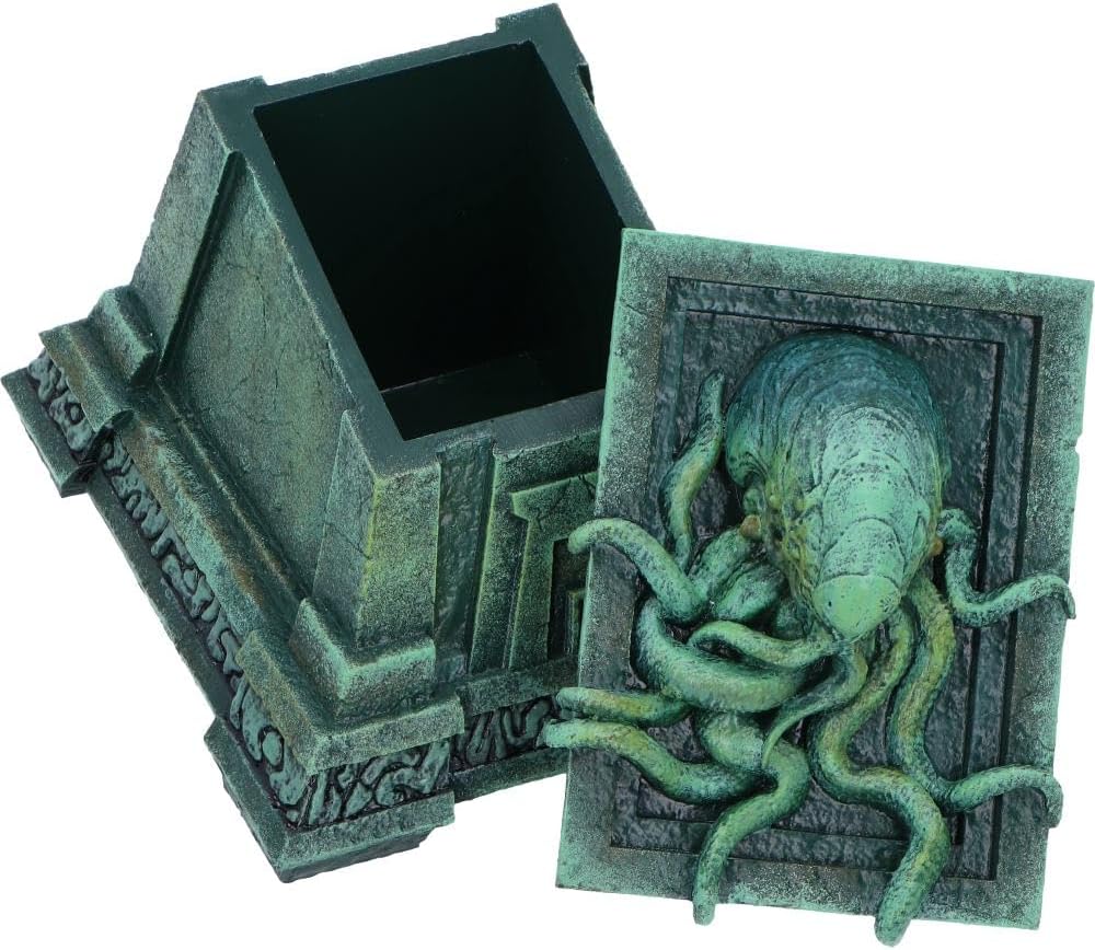 Nemesis Now Crypt of Cthulhu Box (JR) Box, Resin, gegossen in feinstem Harz, fachmännisch handbemalt
