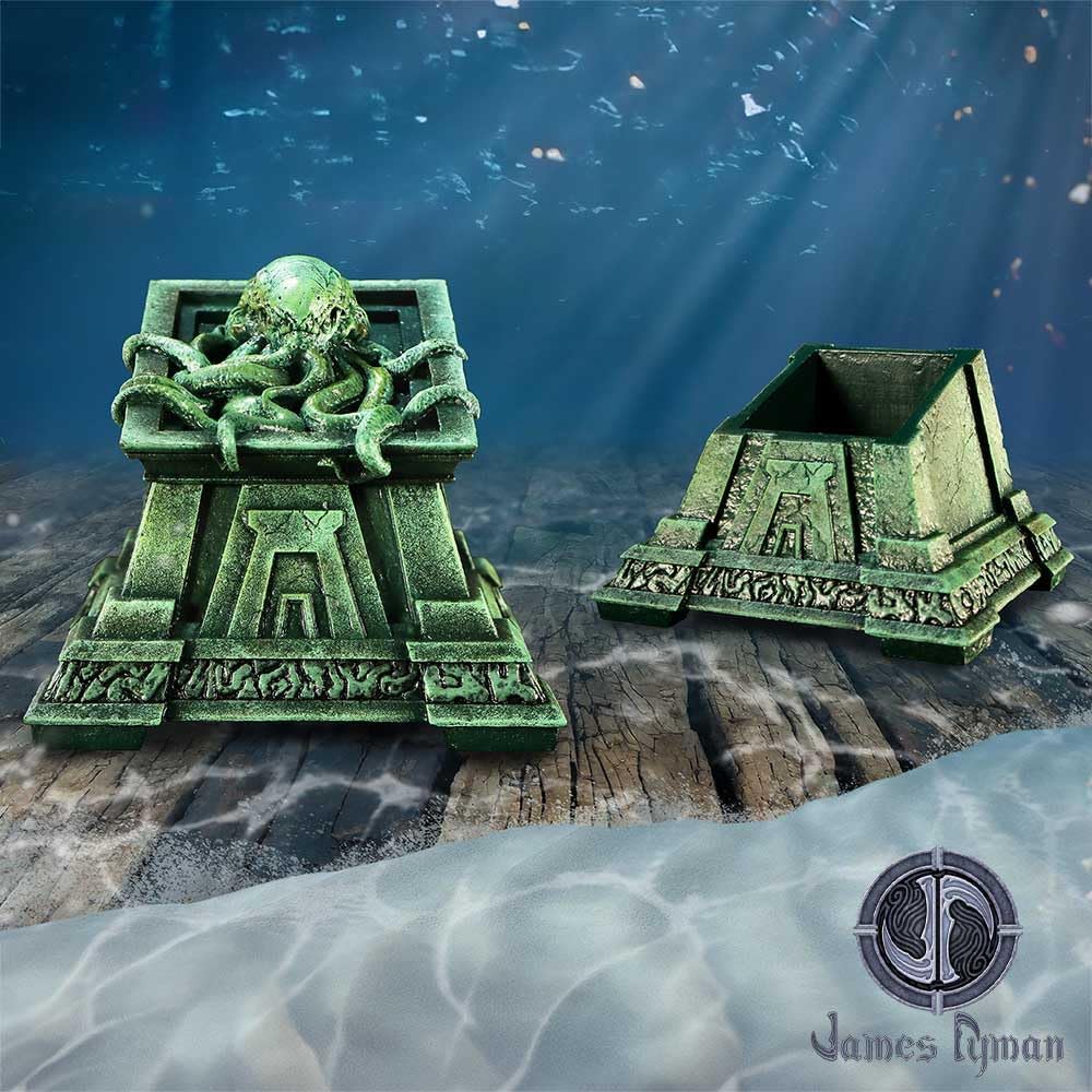 Nemesis Now Crypt of Cthulhu Box (JR) Box, Resin, gegossen in feinstem Harz, fachmännisch handbemalt