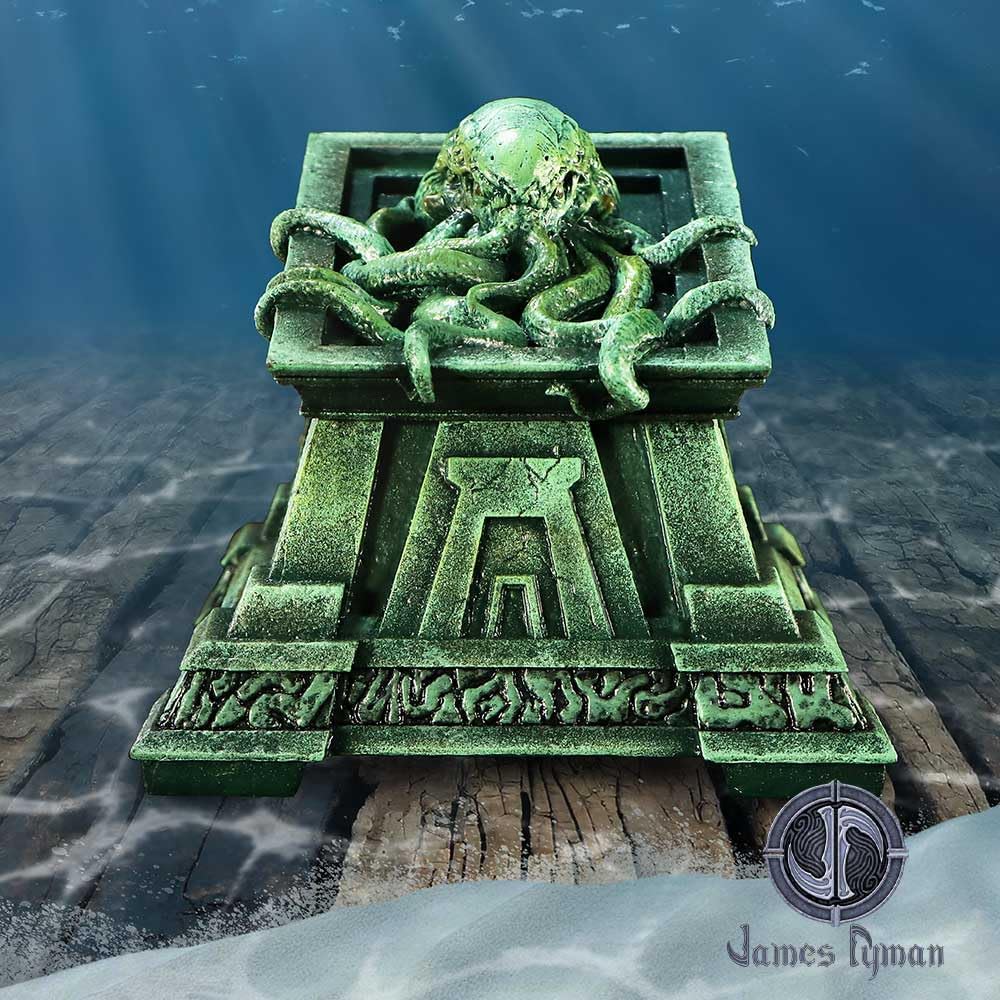 Nemesis Now Crypt of Cthulhu Box (JR) Box, Resin, gegossen in feinstem Harz, fachmännisch handbemalt
