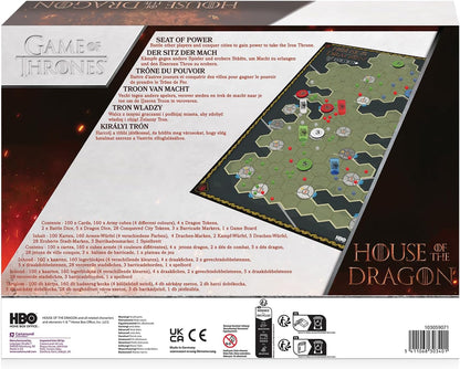 Cartamundi House of the Dragon, Game of Thrones - Seat of Power Board Game, Take Control of the Iron Throne
