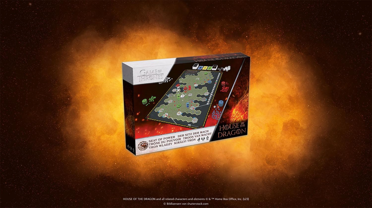 Cartamundi House of the Dragon, Game of Thrones - Seat of Power Board Game, Take Control of the Iron Throne
