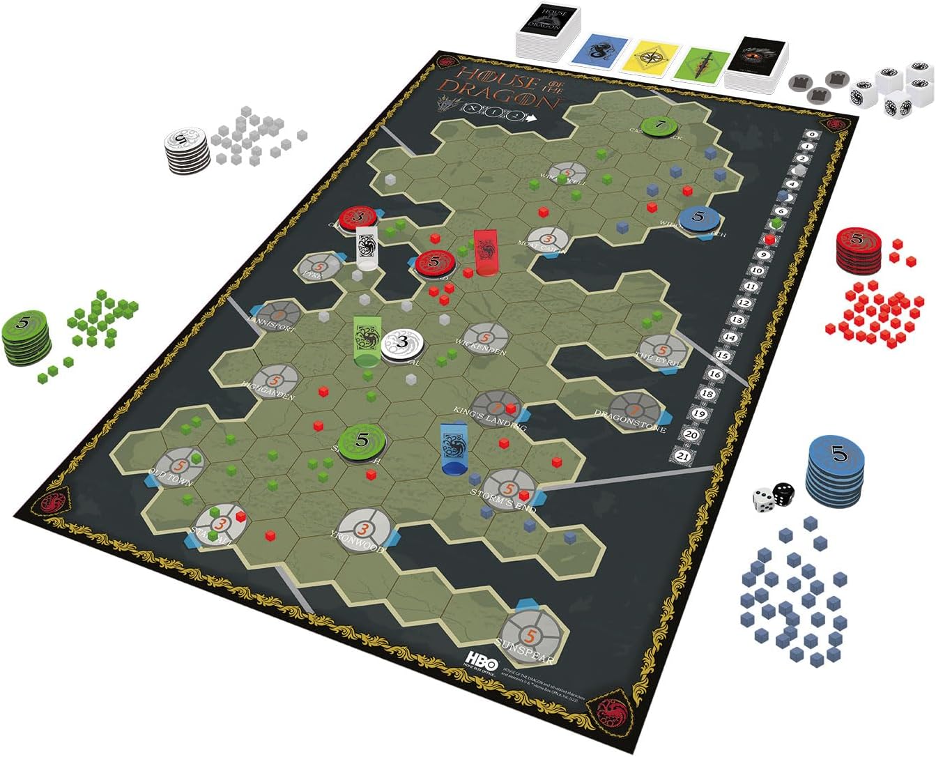 Cartamundi House of the Dragon, Game of Thrones - Seat of Power Board Game, Take Control of the Iron Throne