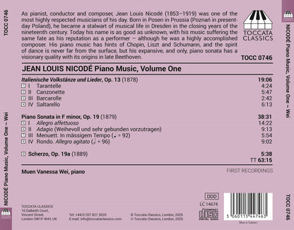 Jean Louis Nicodé: Piano Music - Volume 1