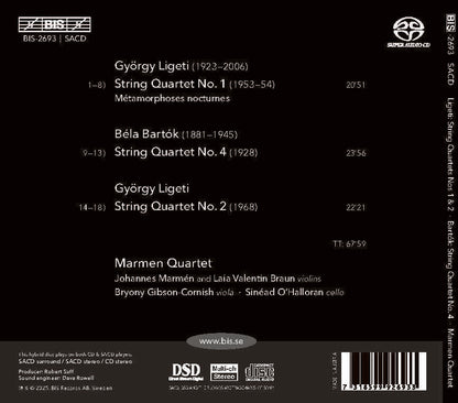 Ligeti: String Quartets Nos 1 & 2/Bartók: String Quartet No. 4