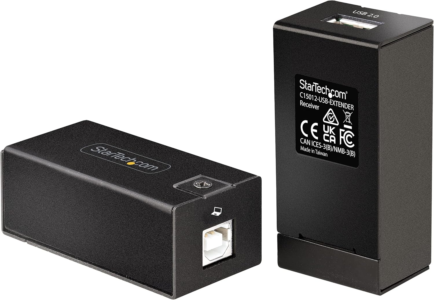StarTech.com 150m (492ft) USB 2.0 Extender over Cat5e/Cat6 Ethernet Cable, Externally Powered USB Extender via RJ45/Network Cable, USB Over Ethernet Cable Extender/Adapter (C15012-USB-EXTENDER