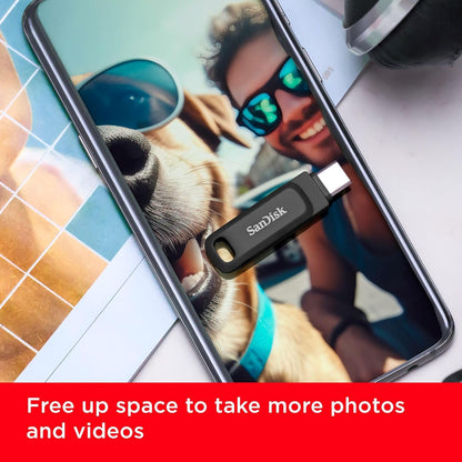 SanDisk 1TB Ultra Dual Drive Go, USB C Memory stick for Android smartphone, USB stick up to 400 MB/s, with reversible USB Type-C and USB Type-A connectors, for tablets, Macs and computers, Black Dual Drive Go 1 TB Go Black