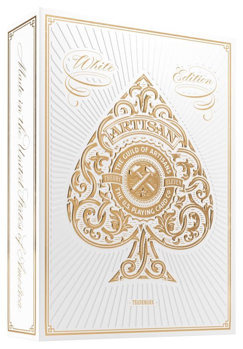 White Artisan Playing Cards By Theory11 (1 Deck)