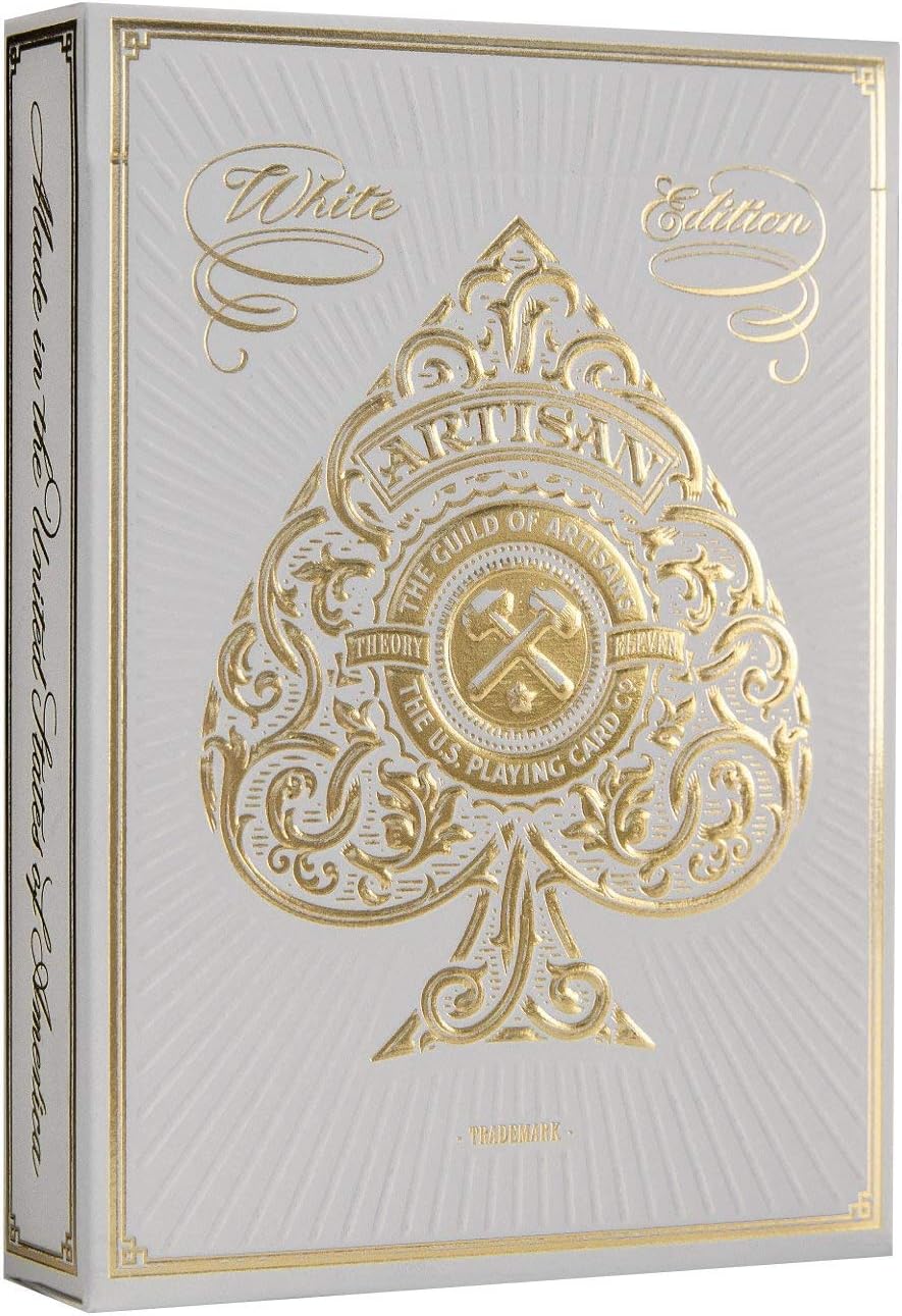 White Artisan Playing Cards By Theory11 (1 Deck