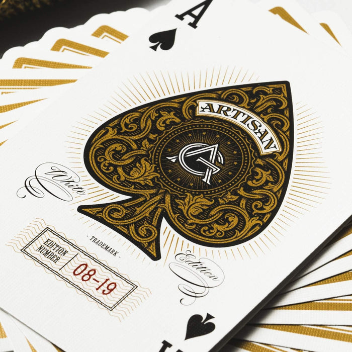 White Artisan Playing Cards By Theory11 (1 Deck)