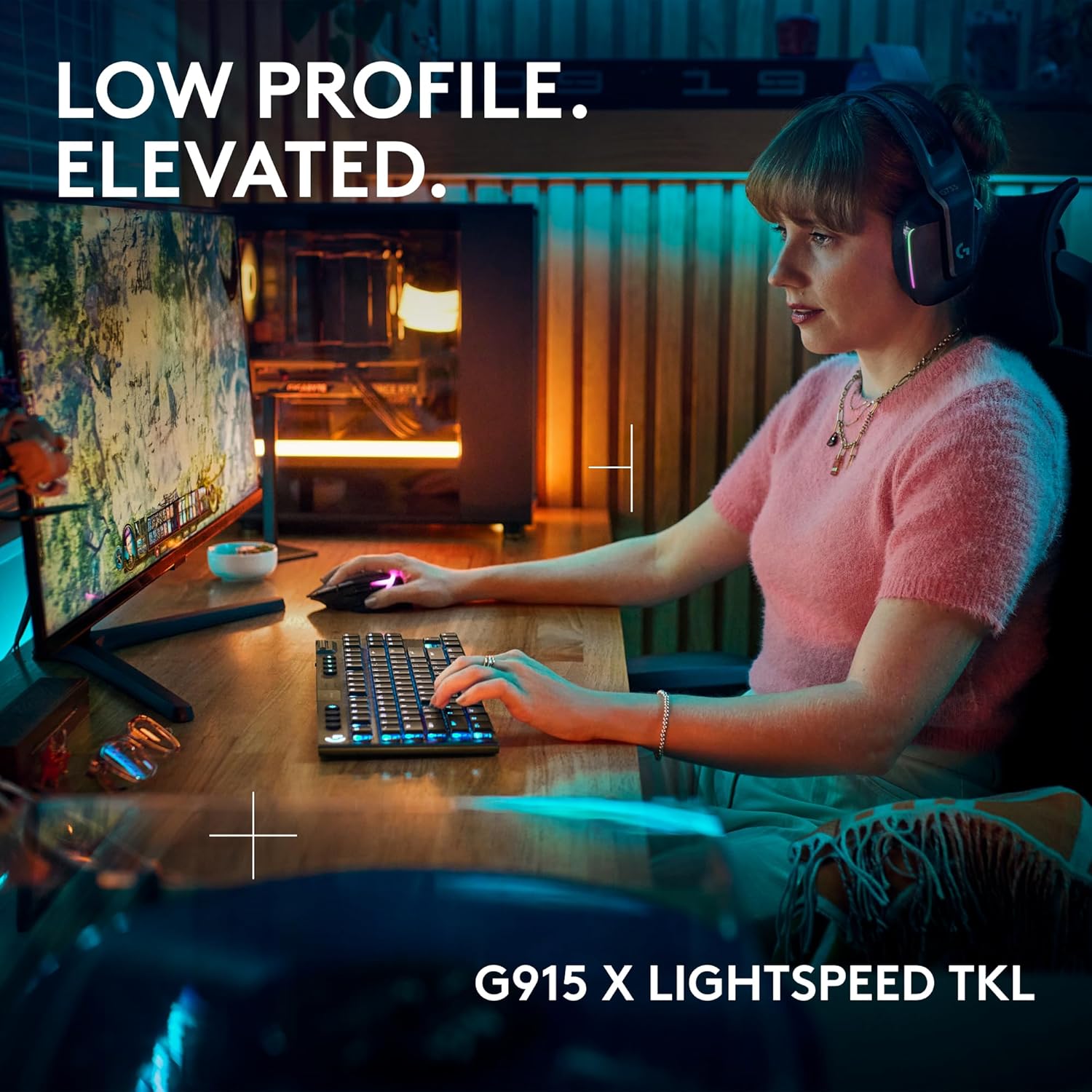 G915 X LIGHTSPEED Wless Keyboard- BLACK