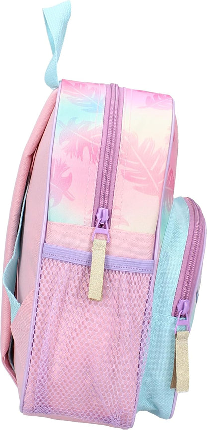 STITCH Wild Energy Backpack by Disney Lilo & Stitch - Backpack for Children | School | Kindergarten - Colour Pink and Blue - Size 29 x 23 x 8 cm